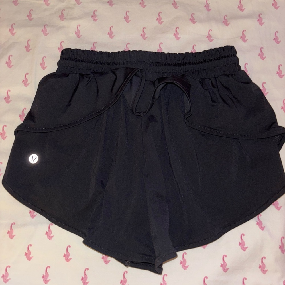 Black Lululemon shorts size 2